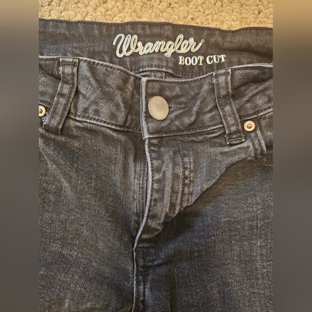 Wrangler Women's Black Boot Cut Jeans - Picture 3 of 7